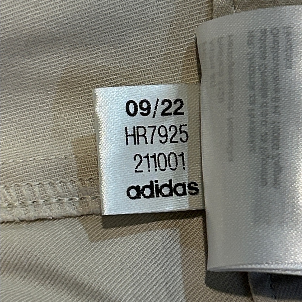 Adidas Men's Go-To- Five-Pocket Tapered Fit Golf Pants size 38 W/ 32 L Cream - Picture 9 of 16